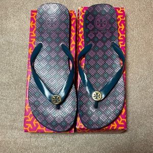 Tory Burch Flip Flop- Purple Blue TAKE ALL OFFERS